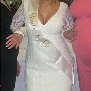 Lulus formal lace knee length dress